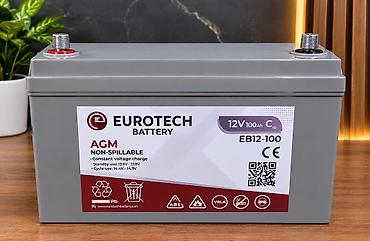 suret panel: AGM Akmulyator 12 V 100 Ah Təzədir istifadə olmayıb. Qiymət 430 Manat — 1