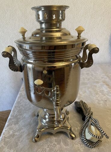 samavar qiyməti: Yeni Elektrik Samovar, 3 l, Ünvandan götürmə