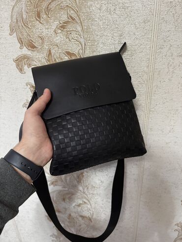 Барсетки: Барсетка, Материал: Искусственная кожа, Разделенные отделения, Регулируемый ремень, Съёмный ремень, Новый — 3