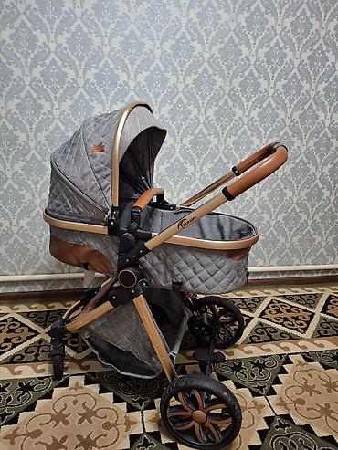 прогулочные коляски happy baby: Коляска, цвет - Серебристый, Б/у, Самовывоз — 1