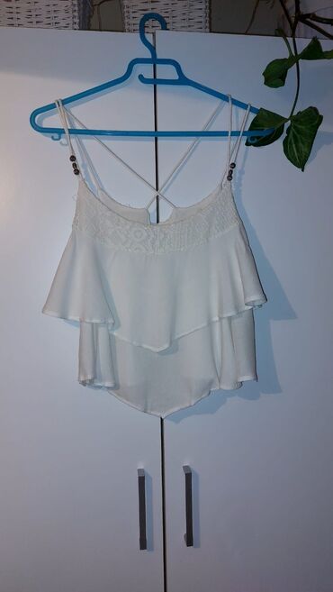 zara l: S (EU 36), Cotton, color - White