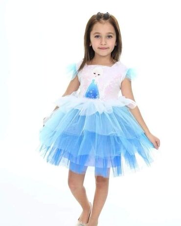 Haljine: Odmah dostupne Frozen haljinice u kompletu sa mašnom za kosu za — 3