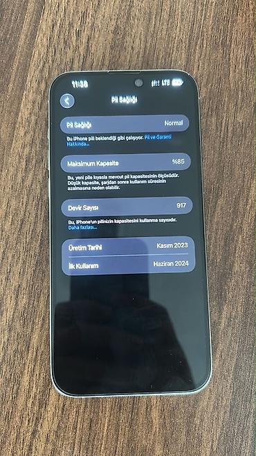 Mobil telefonlar: IPhone 15 Pro Max, 256 GB, Gümüşü, Face ID — 7