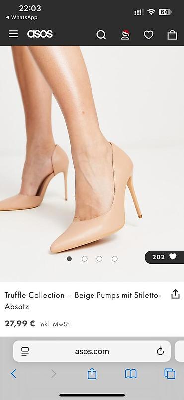 Tuflilər: Tuflilər, Asos, Ölçü: 37, rəng - Bej, Yeni — 1