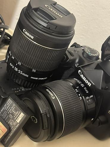 Fotokameralar: Canon 80D +1300D Hər ikisi üçün bir ədəd batareka və yaddaş kartı — 5
