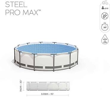 ste: Каркасный бассейн Steel Pro Max Bestway 305 х 76 (305x76) см, круглый — 3
