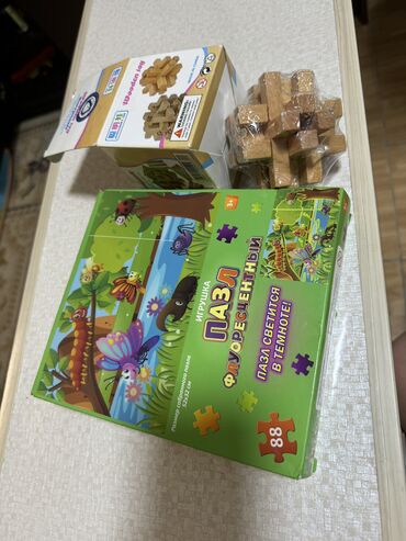 Игрушки: Пазлы для детей большие детали 88 штук и новый логический куб
