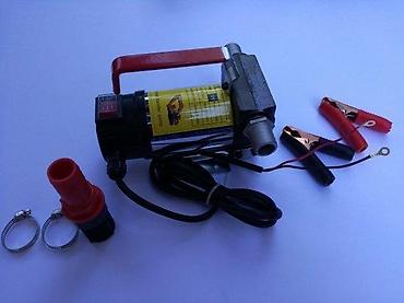 Ostali električni alati: Prenosna 12V pumpa za gorivo/ulje sa auto-kleštima - Napajanje: 12 V — 2