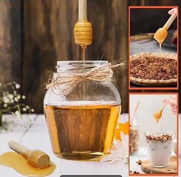 Kašike: Drvene kašikice za med – mini “honey dipper” štapići - Materijal — 8
