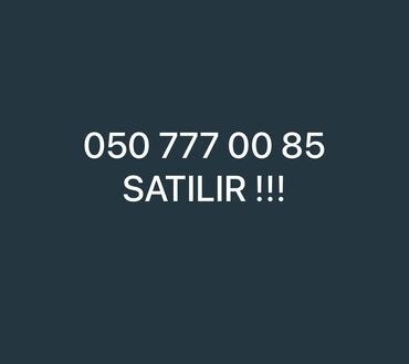 cin nömrələr: Nömrə: ( 050 ) ( 7770085 ), Yeni