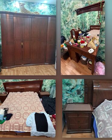 masa ustu komputerlerin qiymeti: Двуспальная кровать, Шкаф, Трюмо, 2 тумбы, Турция