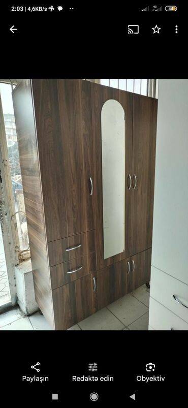 Dolablar: Yeni, Açılan, 3 qapılı Düz dolab, Qarderob, paltar dolabı, Azərbaycan — 9