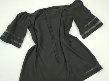 czarne bluzki z koronką plus size: Blouse, 3XL (EU 46), condition - Good