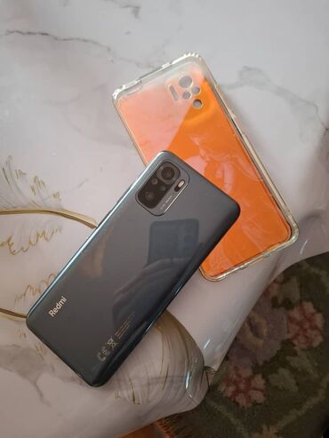 чехол xs: Redmi, Redmi Note 10, Колдонулган, 64 ГБ, түсү - Көгүлтүр, 2 SIM