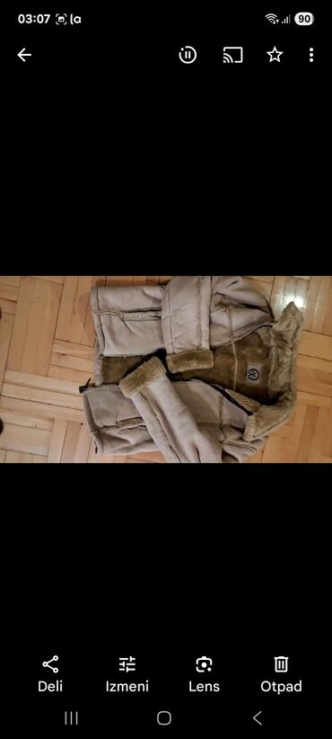 nike force gore tex: Zenska zimska jakna bež boje, sa krznenom postavom. Jakna je izrađena