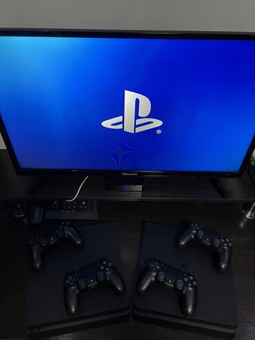 PS4 (Sony PlayStation 4): Продаю SonyPlaystation 4 Slim ПРОШИТЫЕ!!! На 500gb памяти что вмещает