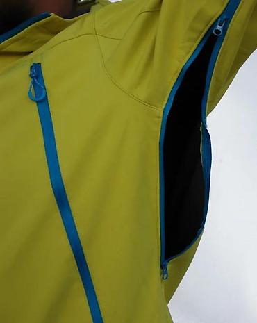 pull: Muška outdoor softshell jakna – žuta sa plavim rajsferšlusima - — 2