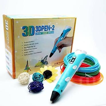 куплю пистолет: Заголовок: 3D‑ручка 3DPEN‑2, голубая, с LCD‑дисплеем Описание — 1