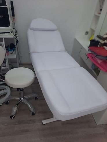 salon mebileri: İşlənmiş, Kosmetoloji kuşetka, Qatlanmayan, rəng - Ağ — 1