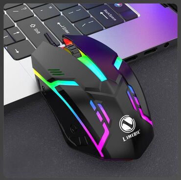 компьтер: Мышка игровая проводная Limeide S1 подключается с помощью разъема USB