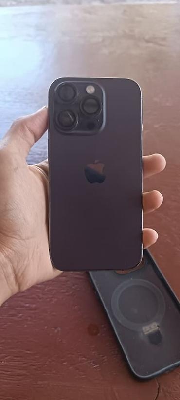 iphone cs max: IPhone 14 Pro, Б/у, 256 ГБ, Deep Purple, Чехол, 100 % — 2