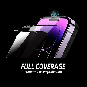 fleš over: Folija za zastitu ekrana PREMIUM PRIVACY GLASS za iPhone 15 Plus/14 — 3