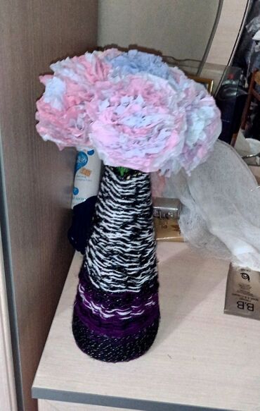 Игрушки: Ручная работа, ваза с цветами
