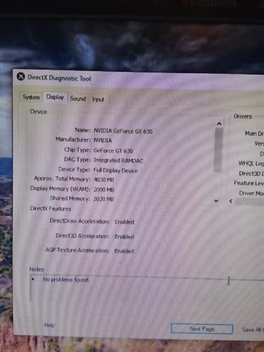 komputer isi: Masaüstü kompüter dəsti Prosessor: Intel Core i5-2310 @ 2.90 GHz (4 — 4