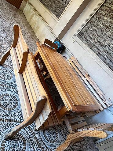 mebel stol stul: REAL ALICIYA ENDIRIM OLACAQ!!! TƏCİLİ SATİLİR! Taxta bağ-mebel dəsti — 3