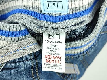 diesel basic jeans: Spodnie jeansowe, F&F, 1.5-2 lat, 92, stan - Bardzo dobry — 4