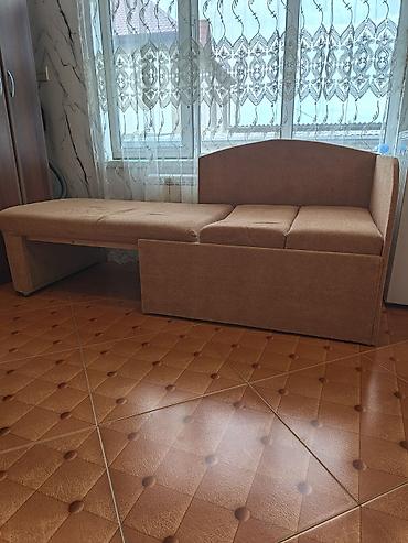 carpayı divan: Çevrilə bilən tək nəfərlik divan-kreslo - Rəng: açıq qəhvəyi (tekstil — 1