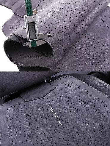 Чехлы и накидки на сиденья: Чехлы Алькантара, С подушкой, цвет - Серый, Mercedes-Benz, Новый, Бесплатная доставка, Платная доставка — 7