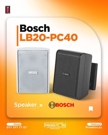 bosch: Yeni Kolonka, Növ - Akustik, rəng - Qara