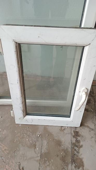 PVC plastik pəncərə qanadı - Material: ağ PVC profil - Şüşə: ikili