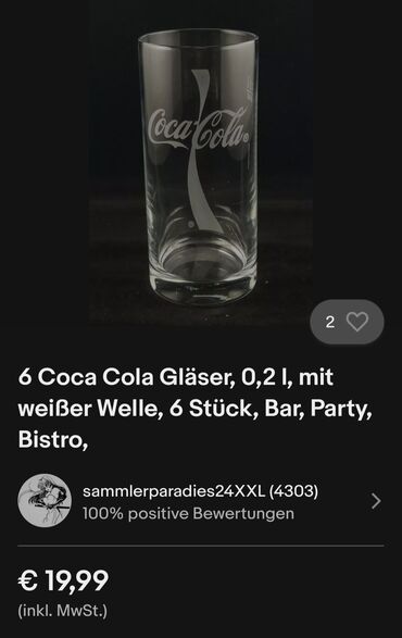 Čaše: Case nove Coca Cola vintaz. Komada 6 u ceni,sve na casama odsjaj od — 3