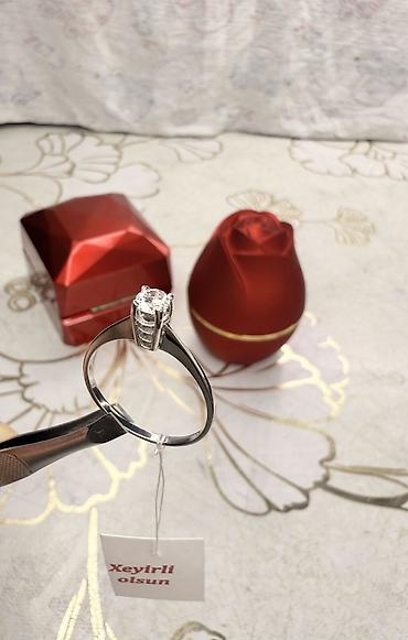 karat 585: Nişan, Üzük, Ağ qızıl, 585 Əyar, Brilyant — 7