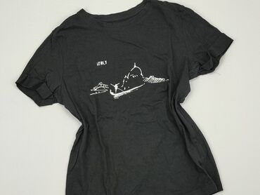 czarne t shirty z nadrukiem: T-shirt, Reserved, S (EU 36), condition - Good