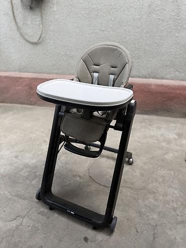peg: Стульчик для кормления, Б/у, Peg perego, Трансформер, цвет - Серый — 1