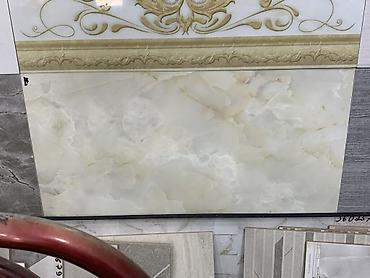 silver kitchen: Керамогранит/настенная плитка с рисунком под светлый оникс. - Формат — 1