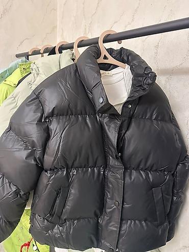 плащ с капюшоном: Пуховик, Короткая модель, С капюшоном, M, L, XL — 3