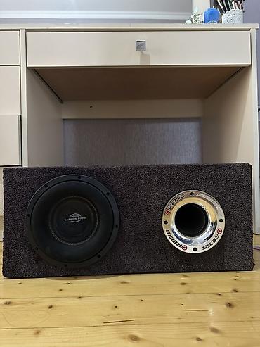 dinami: Avtomobil üçün subwoofer qutusu 900w 300rms satilir idiyal vezyetde — 1