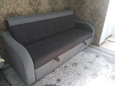 раскладное кресло: Диван-кровать, цвет - Серый, Новый