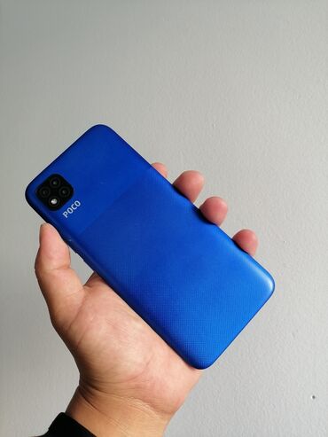 продать телефон: Poco C3, Б/у, 64 ГБ, цвет - Синий, 2 SIM