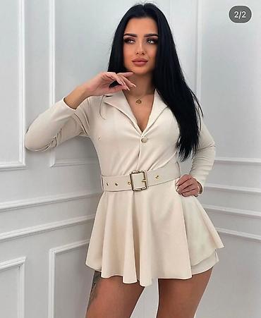 Haljine: 💫Ženska mini haljina u stilu blejzera sa kaišem
2700 din — 7