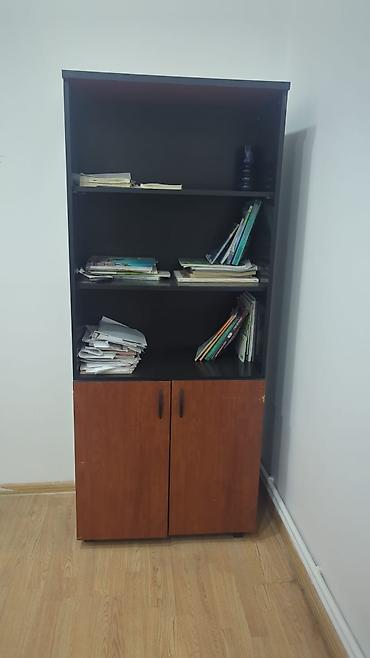 ucuz dolap: Kitab və sənəd şkafı - Material: laminat/LDSP karkas - Rəng: qara — 1