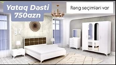 carpayl: *Yataq Dəsti✨Dolab 4 Qapılı ilə ✨ 750AZN* *✔️İstehsal Rusiya Laminat — 1