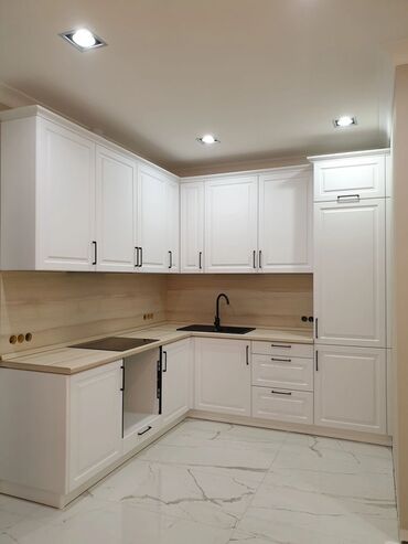 Sifarişlə mətbəx mebeli: Sifarişlə mətbəx dəsti, Özü çəkən petlələr, MDF, Kredit yoxdur — 5