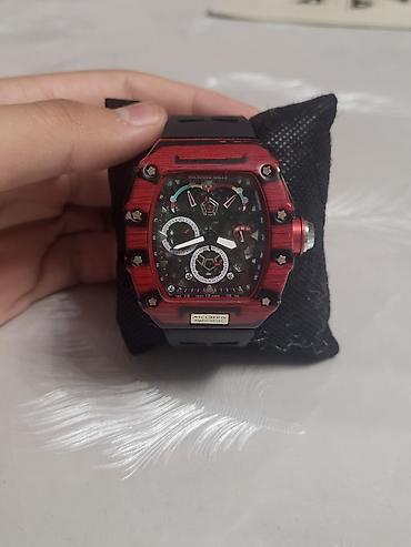 richard: Yeni, Qol saatı, Richard mille, rəng - Qırmızı — 1