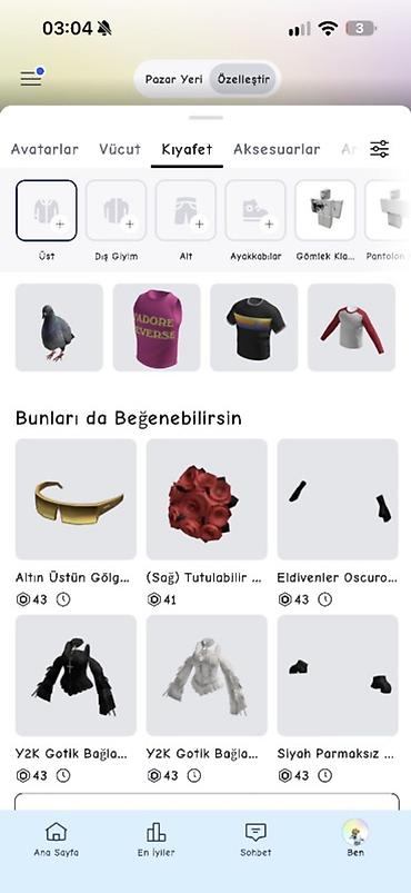 kombi fondital: ROBLOX avatar dizaynı və fərdiləşdirmə xidməti Xidmətin məzmunu: - — 6