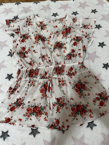 ženske teksas košulje: A-Dress, S (EU 36), Cvetni, bоја - Šareno